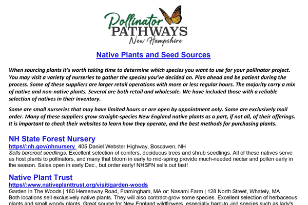 Native Plant and Seed Resource Guide